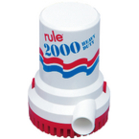 Rule 2000 GPH High Capacity Manual Bilge Pump; 12V 10